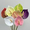 Artificial Flower Silk Anthurium Flowers Wedding Party Decoration Wedding Outdoor Ornament Decorative Leaf Bouquet Party Decor