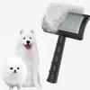 Firm Slicker Brush - Extra Long Pin Brush For Large Dog Pet (Black)