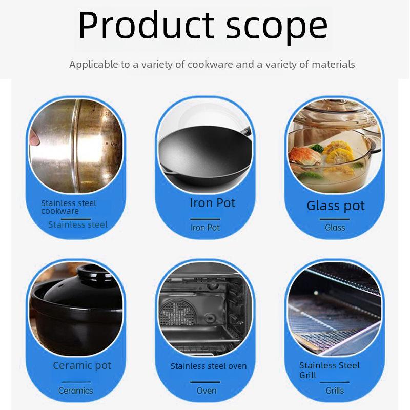 Odigo Schwarzer Topfreiniger Gel Rostentferner für Kochgeschirr, Tiefenreinigungs-Gel, Mehrzweck-Küchenreiniger, 150ml