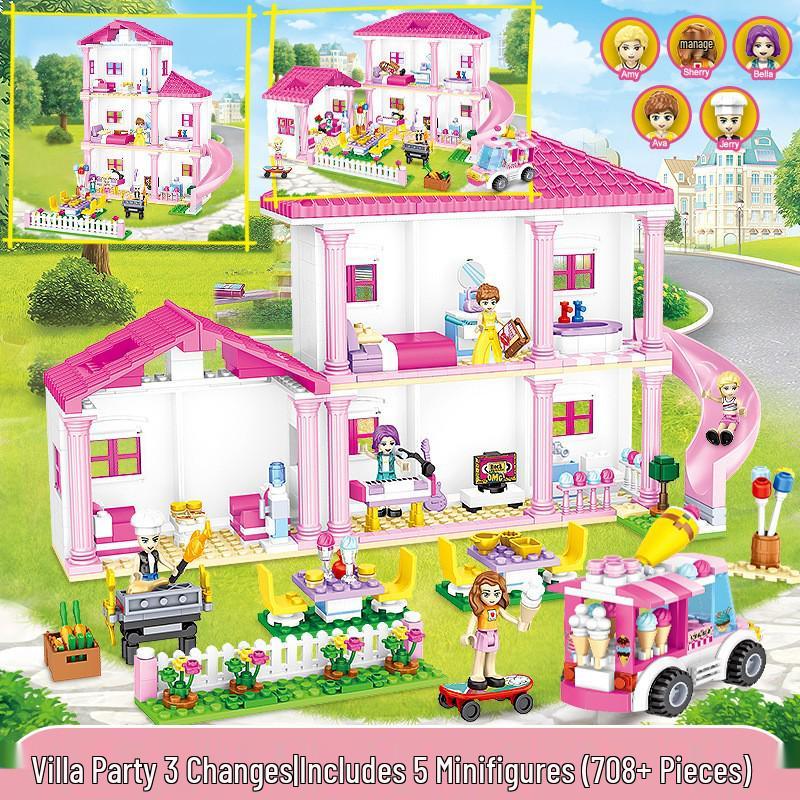 Princess Castle Treehouse Building Blocks - Compatible with Lego, Perfect for Girls