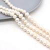 1String, 9-10mm White Natural Freshwater Subcircular Pearls 36cm Loose Beads for Handmade Jewelry Craft Supplies, DIY Holiday Gifts