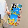 Case for Samsung Galaxy S26 S23 Ultra S22 FE S21 S25 Edge S20 Plus S24 Note 20 Ultra 10 Phone Cover The Simpsons Bart Homer