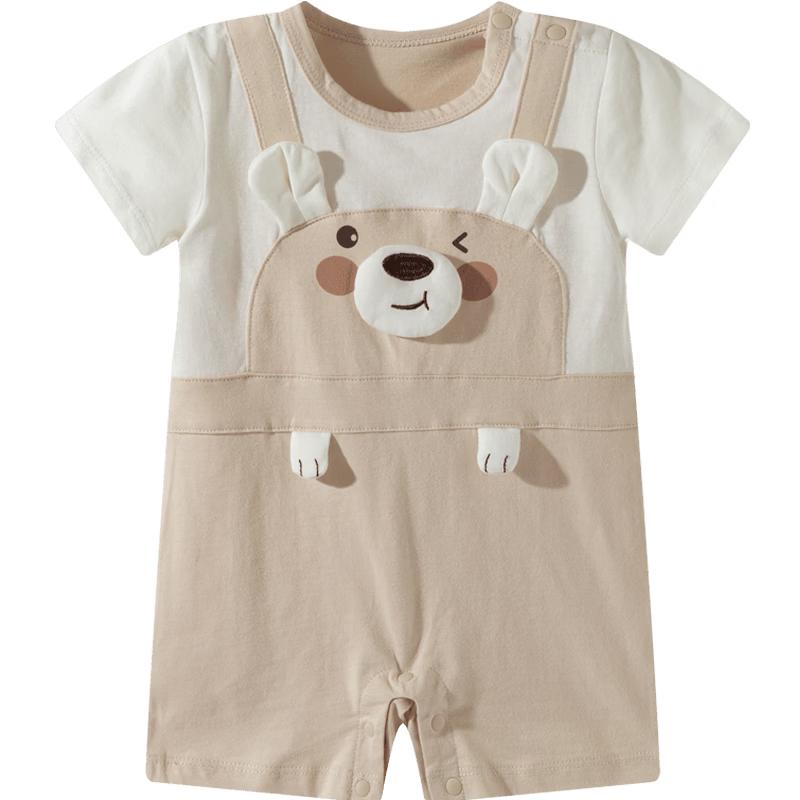 

Babybeeyi Summer Cotton Short-Sleeve Romper for Boys 80/48