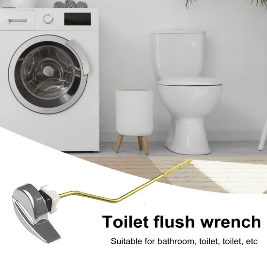 Toilet Flush Wrench Easy to Install Adjustable Holes Toilet Handle Optimal Flushing Toilet Tank Replacement Parts