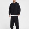 Nike Black Solo Swoosh Plush Crew Neck Sweatshirt Men's HV1087-010