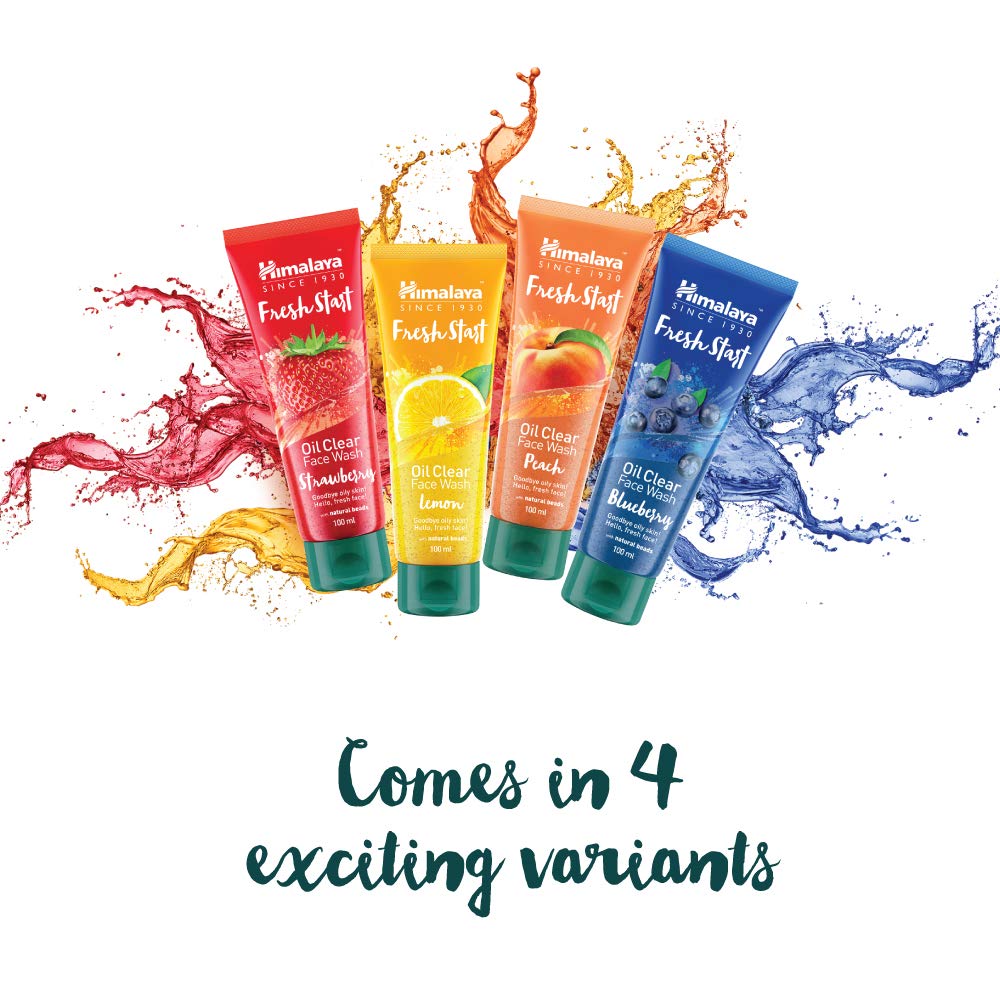 Himalaya Fresh Start Oil Clear Lemon Face Wash 50ml Pack For Oil-Free Glowing Skin Daily Cleanse