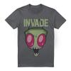 Invader Zim Invade 100% Baumwolle T-Shirt Herrenshirts Oberteil S-2XL, Anthrazit
