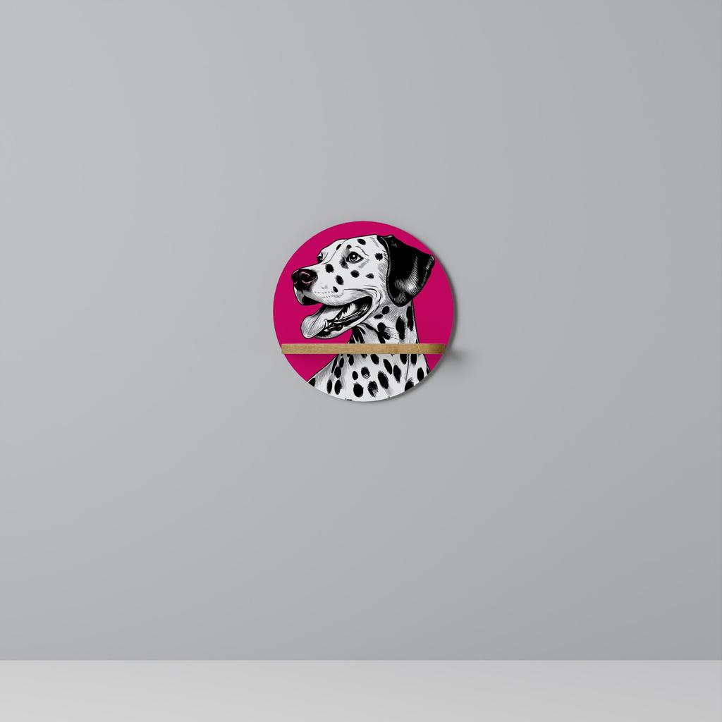 Dalmatian smile półka okrągła