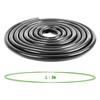 Shineyoo Silicone Hose, 0.24 inch (6 mm x 3 m) Black Thickness 0.1 inch