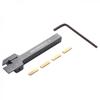 Precision MGEHR10102 10mm Lathe Tool Holder with 4pcs Grooving Cut Off Inserts
