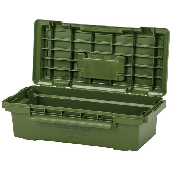 CaptaIn Stag Uw 1535 [outdoor Storage Box Tool Box Gear Tool Box Olive Made In Japan]
