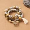 Handmade Bohemian Exotic Bracelet Retro Men's and Women's Woven Multi-layer Stacked Bracelet Niche Hand Rope