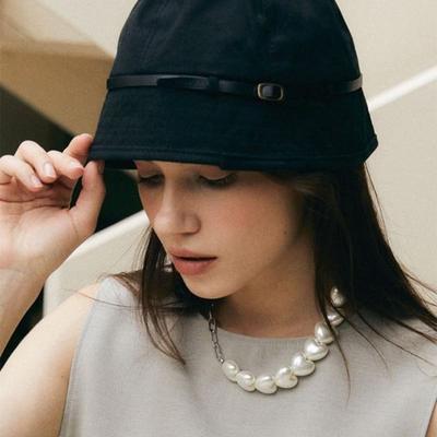 ACCLET Cotton Belt Bucket Hat H001_BLACK