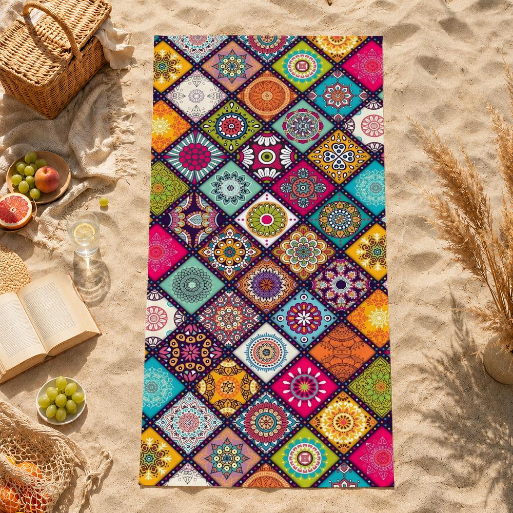 art B-Beach p-patterns Towel Towel Beach face towel Quick Dry Soft Sand Resistant for Pool  Gift for Travel Gym Shower sports