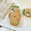 For iPhone 15 Silicone Case Cute Funny Potato Design Shockproof Phone Back Cover