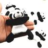 1PC Cute Cartoon Panda Shape Plush Fridge Magnets for Decration Souvenir