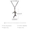 2 Pcs/Set Exquisite Bat Wing Heart Couple Necklace Heart Wing Pendant Necklace Set  Jewelry Decoration Gift for Girl Boy