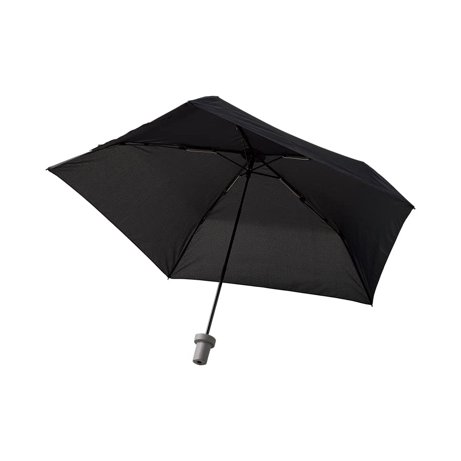 ITSUMO Schlanker Flaschen-Taschenschirm, leicht, für Sonne und Regen, schwarz, leicht, Sonnenschirm mit Etui, kompakt, stilvoll, für Outdoor-Reisen, Tag (Tagelang)