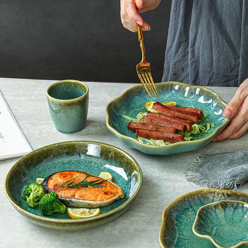 Ru Han Kiln Ceramic Dinner Plate