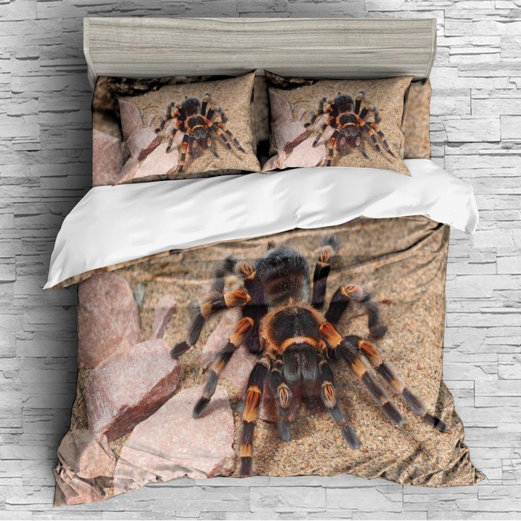 Spider 3D Digital Printing Quilt Cover Three-Piece Home Textile Duvet Cover Bedding