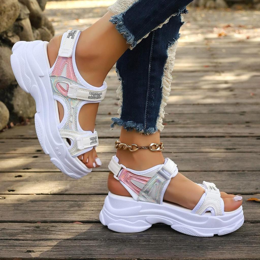 Roman Sandals Women's Summer Thick-soled Korean Casual Sports Sandals Platform Sandals