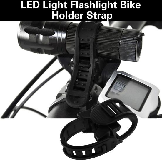 Fahrradlampen-Clip Schnellverschluss Verstellbar Ultraleicht Kratzfest Universell LED-Licht Taschenlampe Fahrradhalterung Riemen Fahrradzubehör