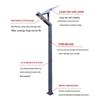 Jundingying 3M Galvanized Steel Solar LED Garden Light