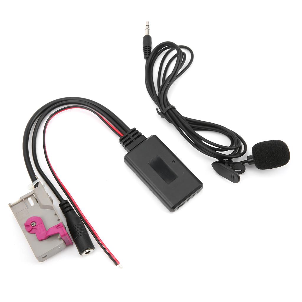 Bluetooth 5.0 AUX Cable Adapter with Microphone Replacement for A3 A4 A6 A8 TT R8 RNS E Headunit
