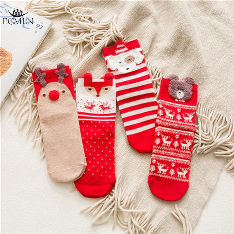 Christmas Socks Ladies Girls Christmas Socks Reindeer Snowflake Socks Xmas Gift for Women