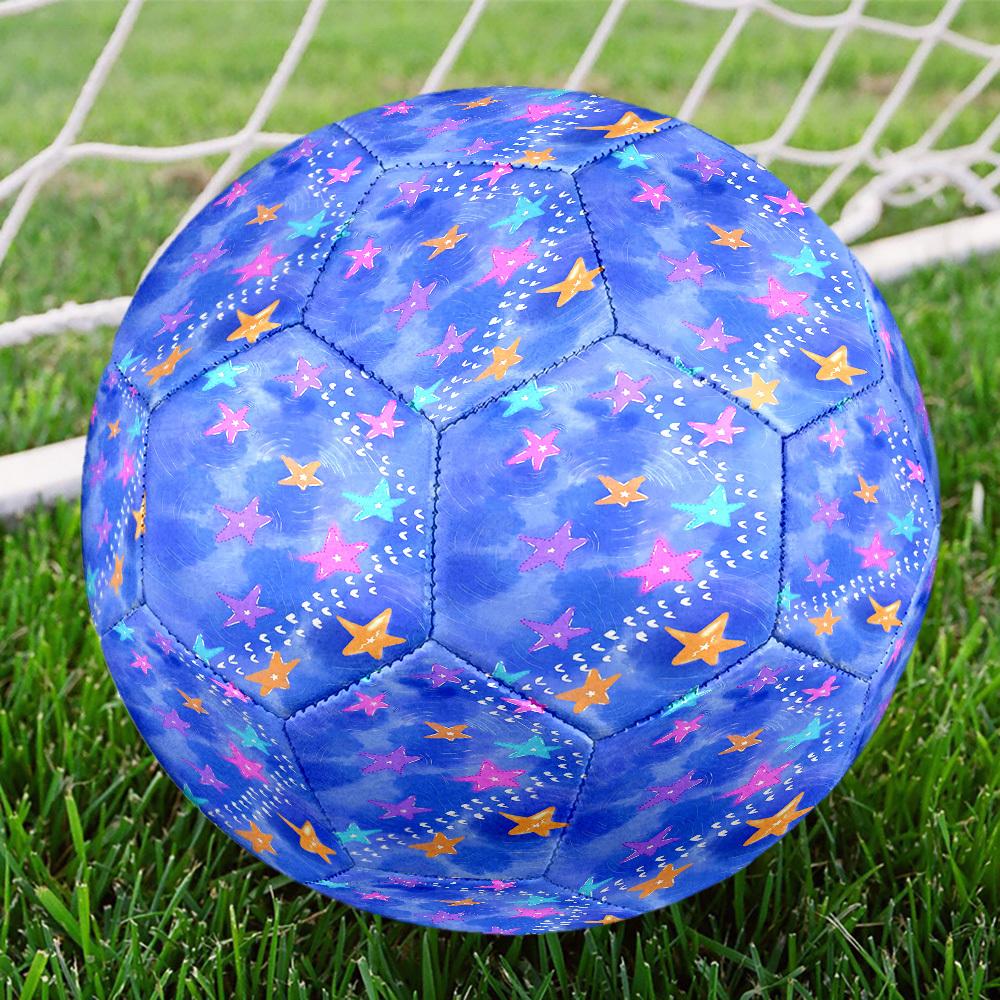 1pc Starfish Dance Water Soccer Balls Size 5 Machine-Stitched Ball, Sports League Outdoor Match Football Training Ball Futbol Voetbal. Q61265 Size 5