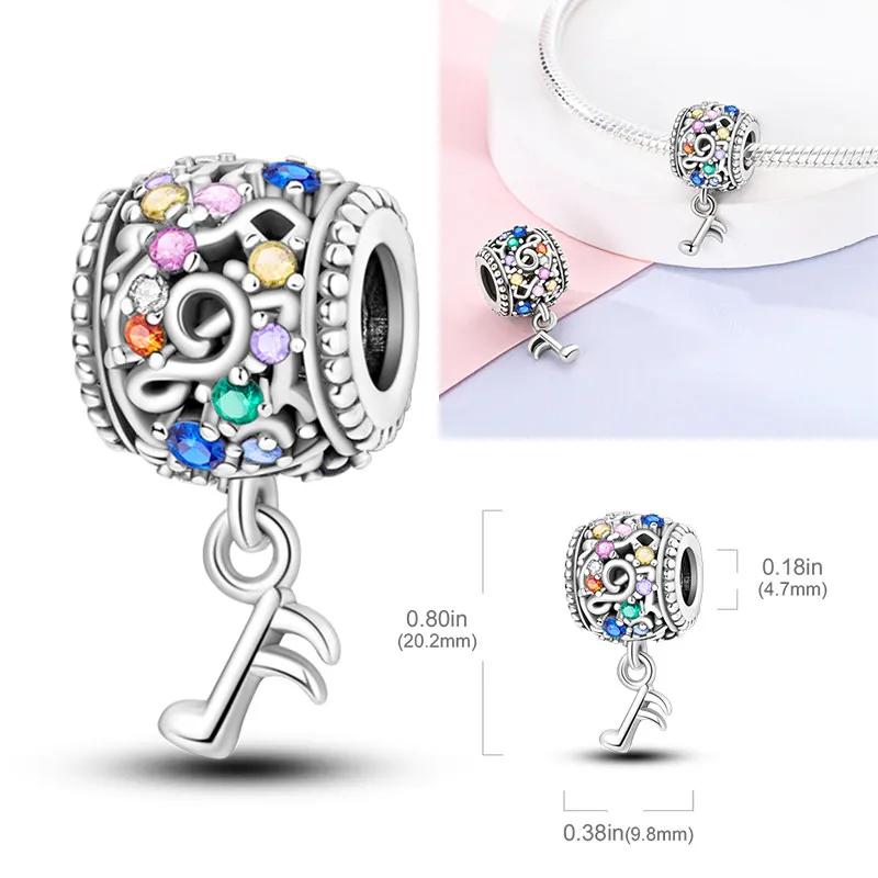 Copper Rainbowair Balloon Colorful Horse Charm Bead Pendant Fit Original Bracelet For Women Fine Jewelry Gift