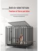 Indoor Dog Cage with Toilet for Large and Small Breeds - Suitable for Labrador and Golden Retriever, Includes Dog Bed