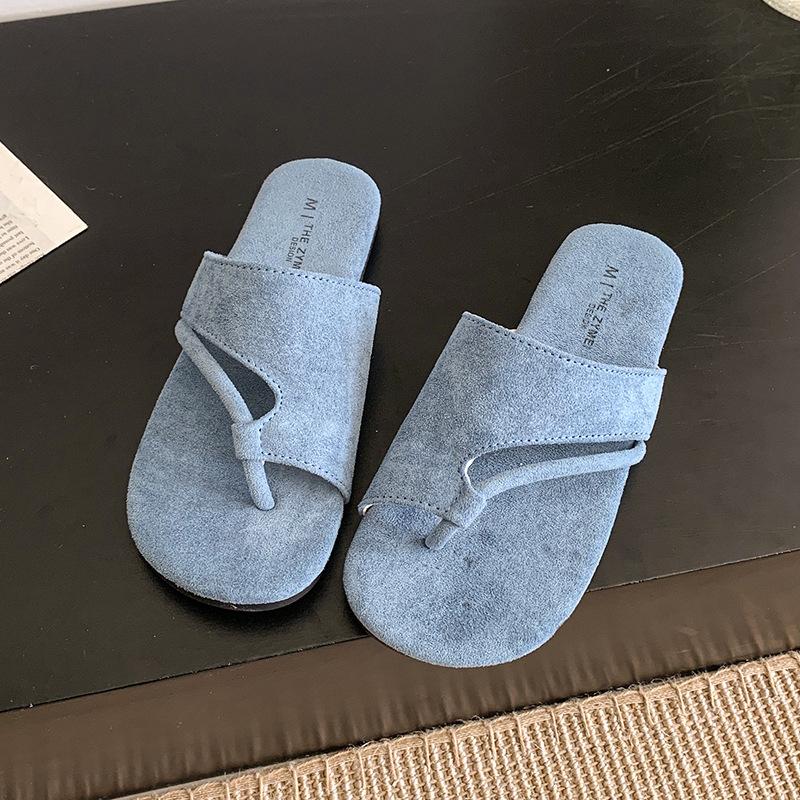Zehensatz vielseitige coole Hausschuhe Sommer 2025 neu Zehensatz Hausschuhe Damen lässig flacher Absatz coole Hausschuhe Oberbekleidung