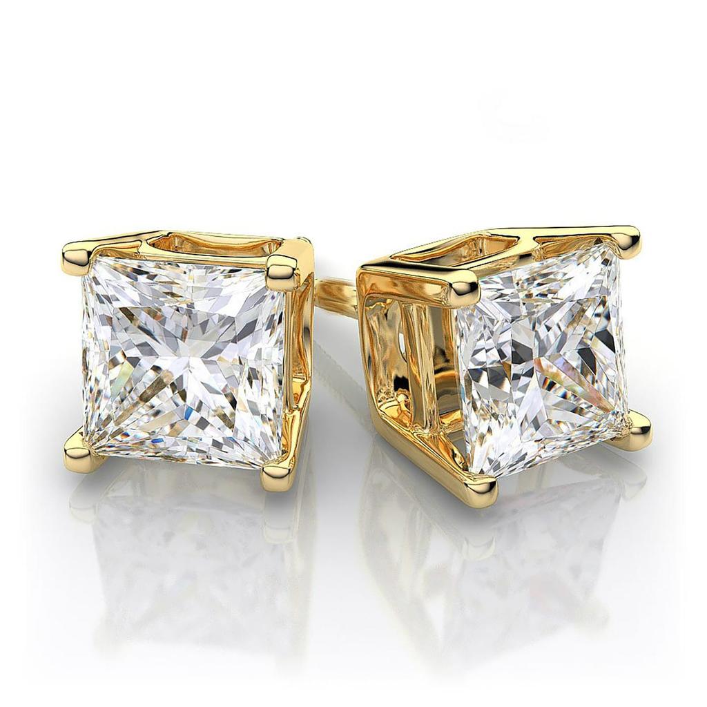 Zircon Earrings With Four Claws Earrings
