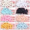Hot Sale 200pcs 15mm Multicolor Bayberry Perforation Pearl Beads Hole Resin DIY Jewelry Decorations for Dress Making