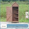 Waterproof Outdoor Wooden Storage Cabinet for Garden Tools - Anti-Corrosion and Sun Protection, Ideal for Courtyard and Balcony Use.