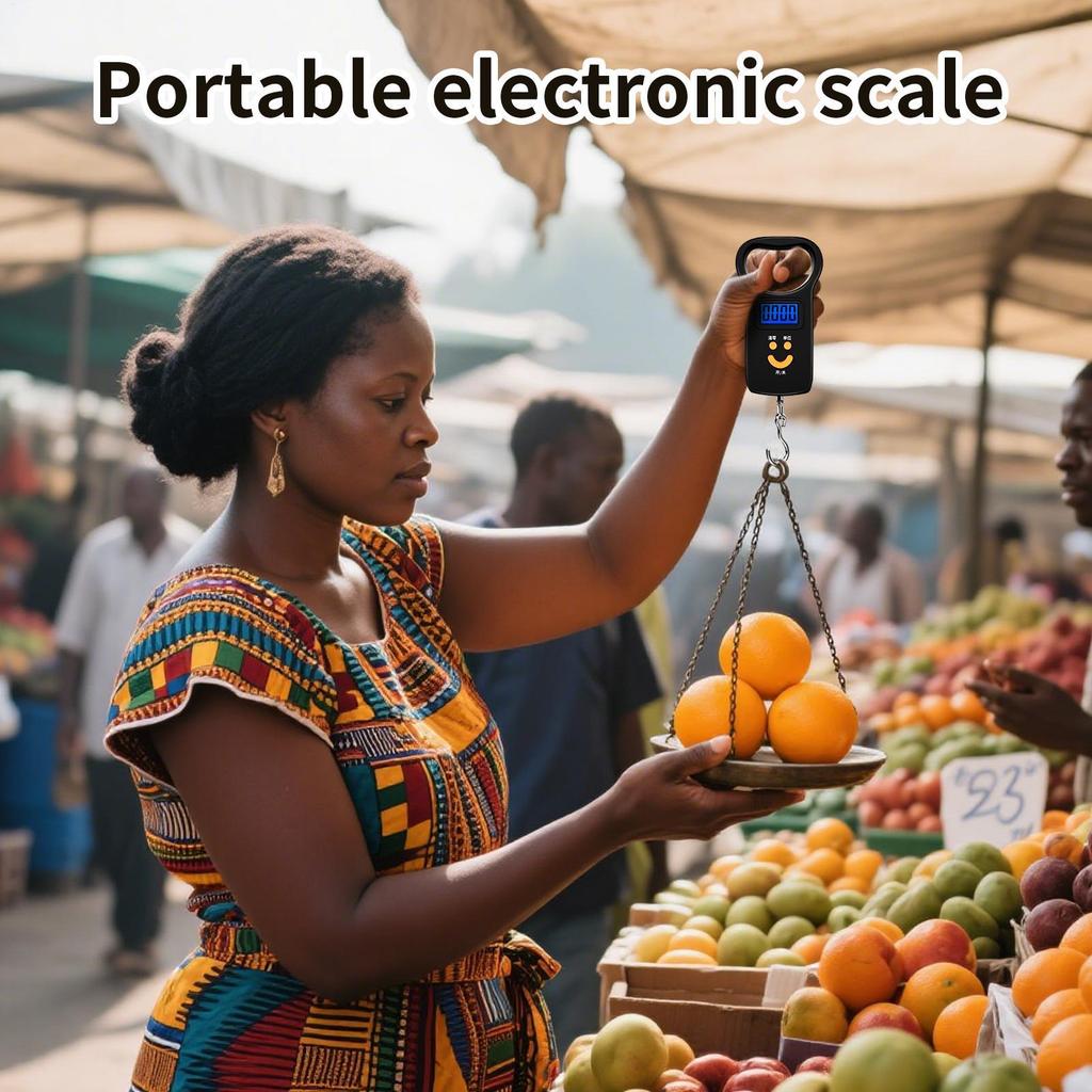 Scale for Luggage Hand Digital Scale 50kg Capacity Accurate Weight Measurement Tool for Fishing Suitcase Shipping Cooking