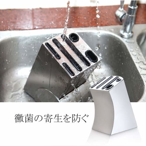 Stainless Steel Knife Stand, Knife Rack, Holds Deba Knives, Case, Holder, Kitchen Storage, Multi-Purpose, Antibacterial, Kitchen Utensils