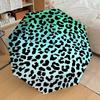 1PC Leopard Print Umbrella-9-Rib Reinforced, Automatic Open, Lightweight & Durable, Cute Fashion Accessory for Outdoor-P0727