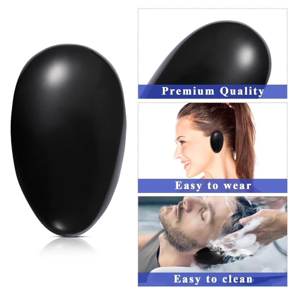 2Pcs Plastic Hair Dying Ear Covers Earmuffs Waterproof Hair Dyeing Protectors Bath Tool Reusable Hair Coloring Kit