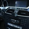 Black Aluminum Alloy Car Center Air Vent Mobile Phone Holder Accessories for Mercedes Benz C Class W204 C180 C200 2008-2013