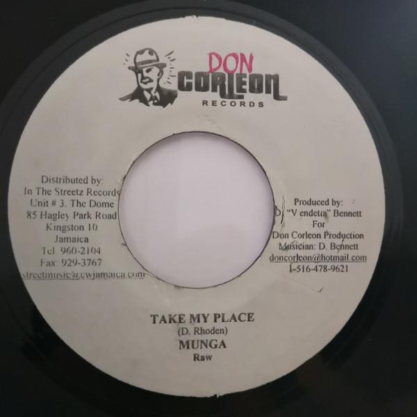 

7-дюймовая пластинка MUNGA - Займи мое место (Сырой) НИ ОДИН Дон Корлеон Записи Ямайка Регги, Ска и Даб Использованный