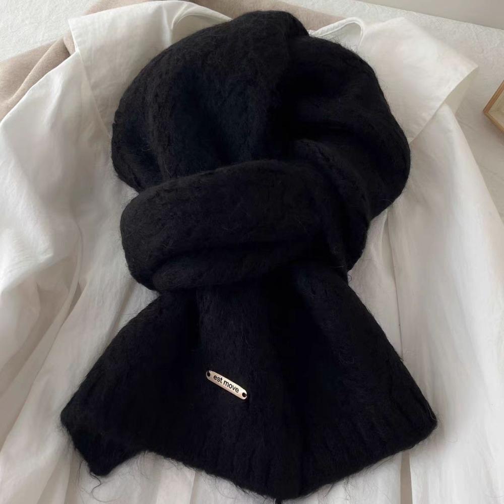 Quality Fashion Design Wool Knit Scarf Women Autumn Winter Korean Thick Warm Soft Muffler Female New Imitation Cashmere Scarf