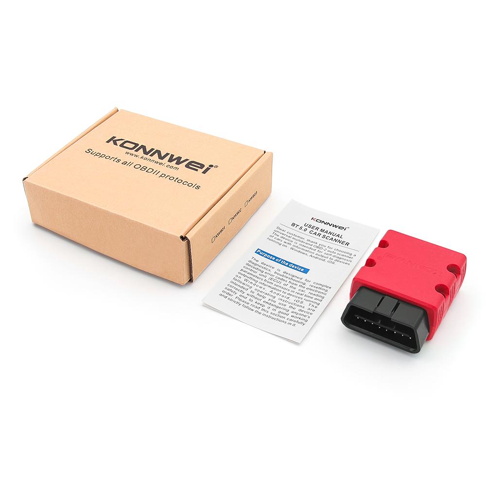 2026 KONNWEI KW902 ELM327 V1.5 Bluetooth 5.2 OBD2 Scanner Car Engine Diagnostic Code Reader for Android iOS Auto Scan Tool
