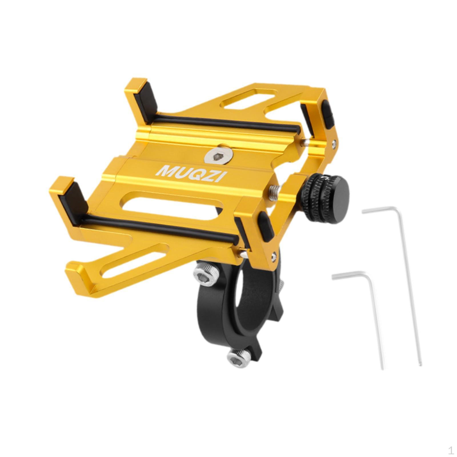 Bicycle Phone Holder for 22.2-35mm Handlebars, Vibration Control Mount Outdoor Use