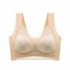 Nahtloser Spitzen-BH in großen Größen für Damen, der ohne Bügel einen schönen Rücken formt und sportliche Akzente setzt – ideal für sportliche Aktivitäten.