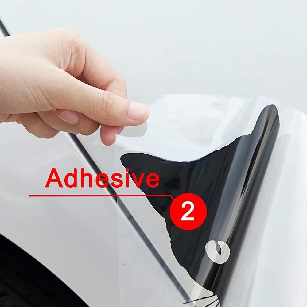 2Pcs Curious Peeking Kitty Cat 6 inch Black Indoor Outdoor Vinyl Decal