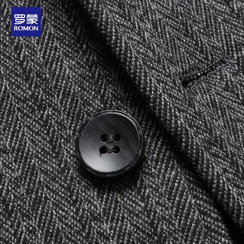 Luomeng Men's Wool Blend Business Casual Blazer