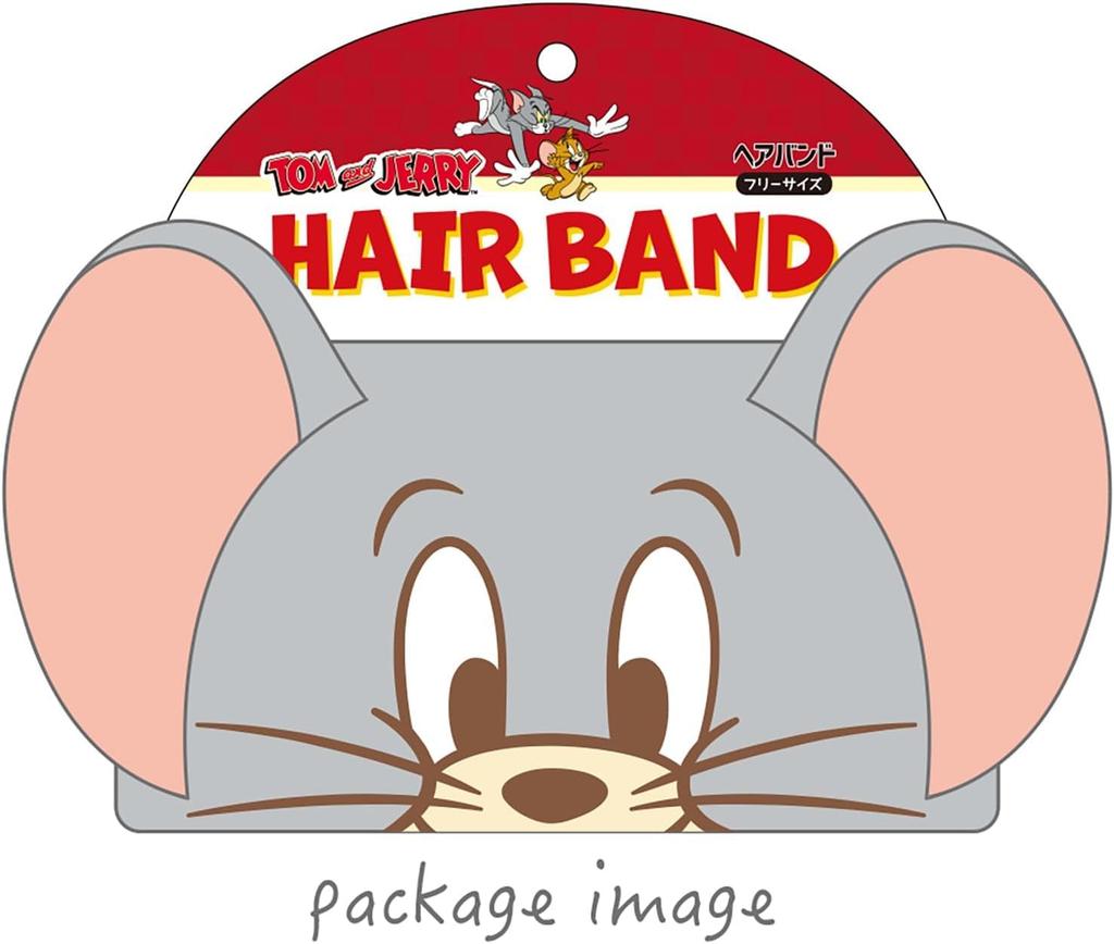 Tom and Jerry Headband, Face Wash, Sports Headband, Tom & Jerry Tuffy Set (Hairband, Slider Bag)