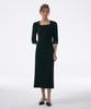 LAMEREI Square Scoop Neck Dress[Lmbfco23Dr809]-Black